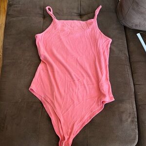 WILD FABLE SALMON PINK CAMI BODYSUIT SZE L